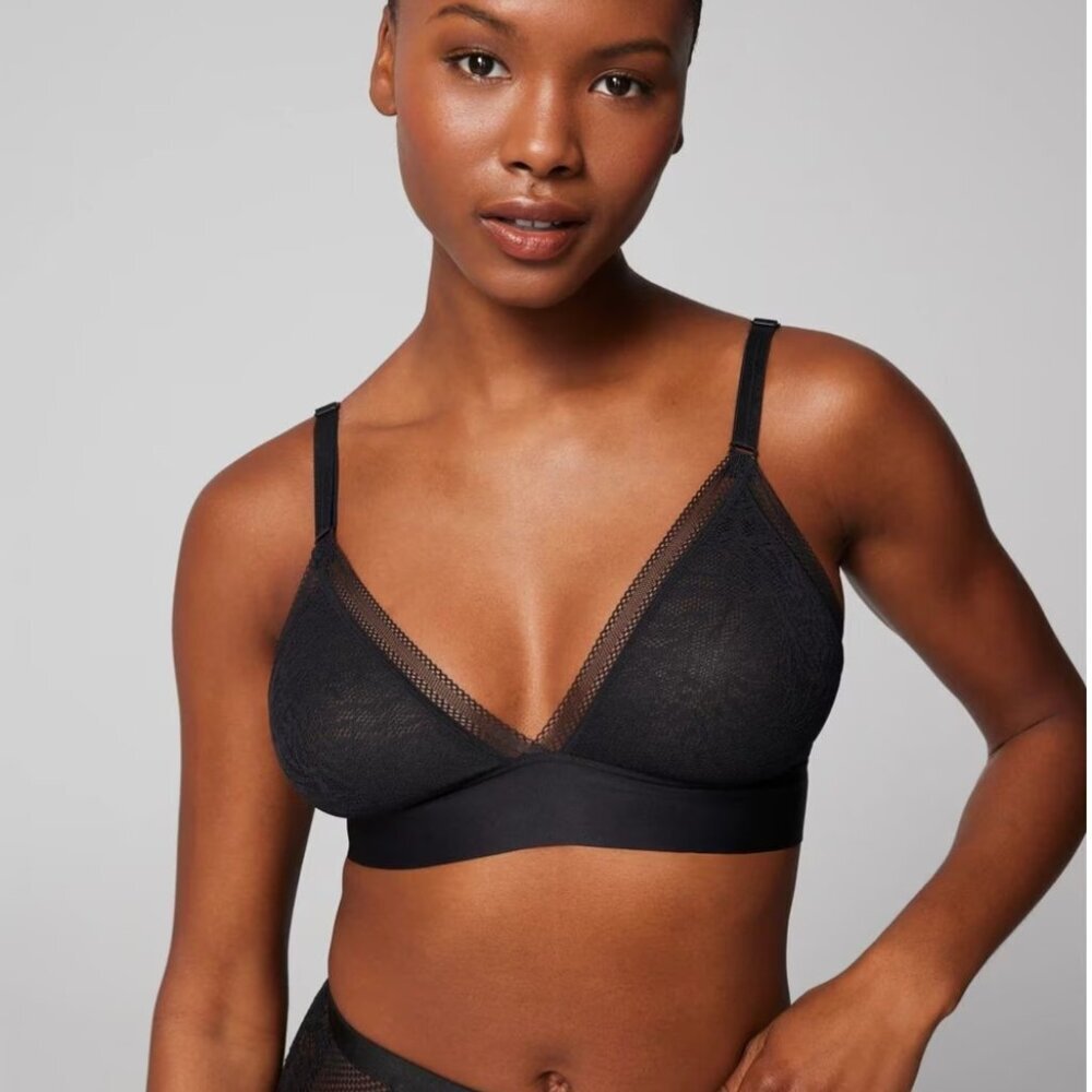 Soma Lace Triangle Bralette – Black, Size M, NWT - Picture 4 of 4
